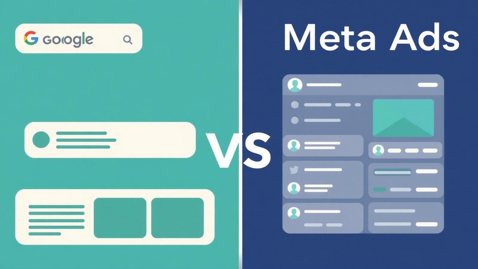 Google Ads and Meta Ads comparison